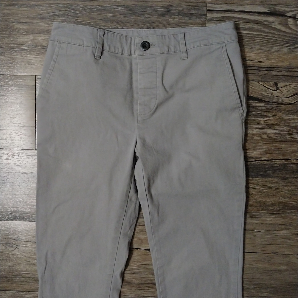 Asos Chino Khaki Pants Mens 30x32 Gray Button Fly Pants